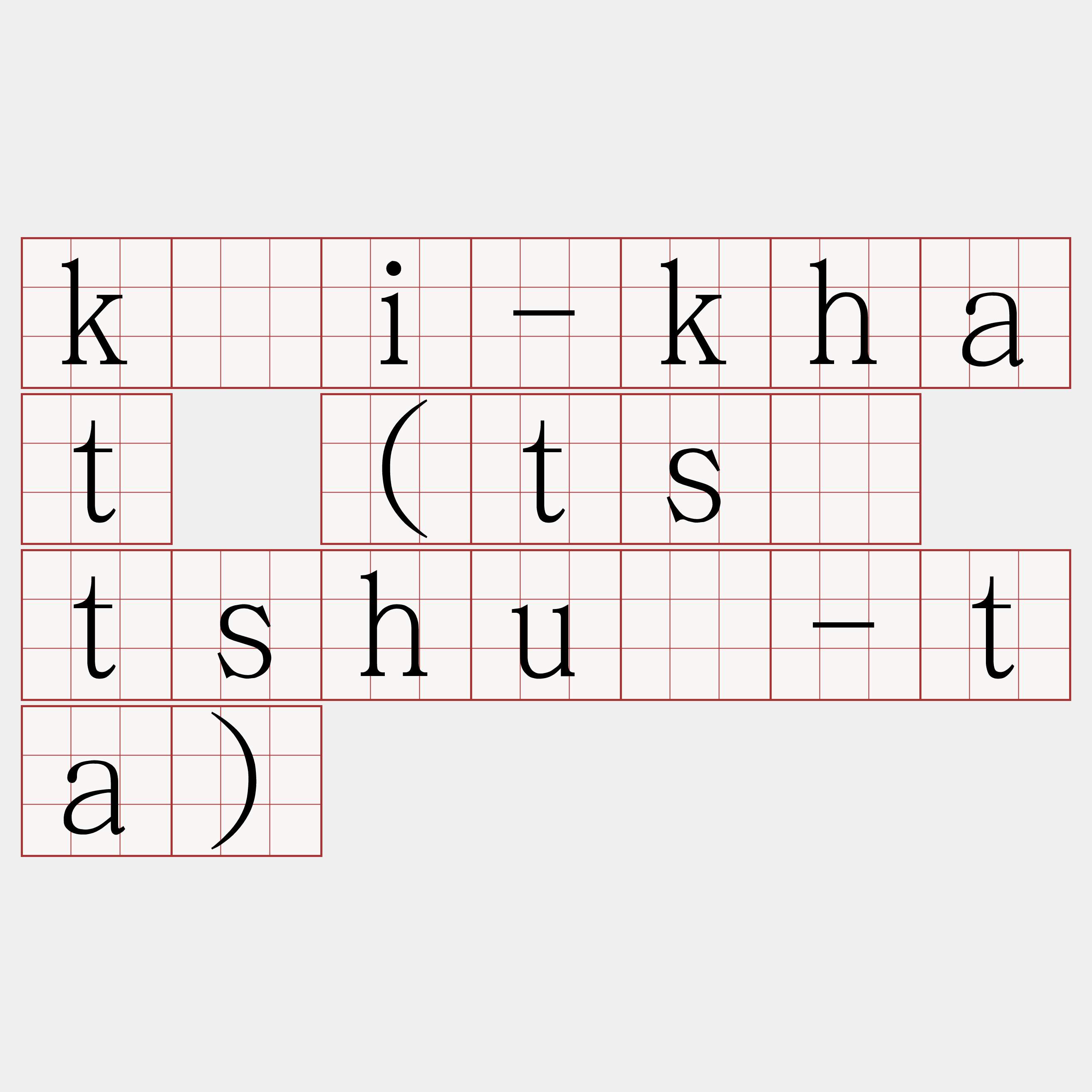 kái-khat (tsí tshuì-ta)